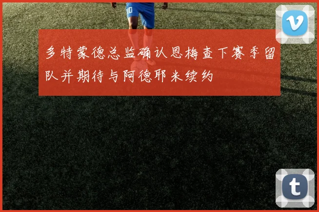 多特蒙德总监确认恩梅查下赛季留队并期待与阿德耶米续约